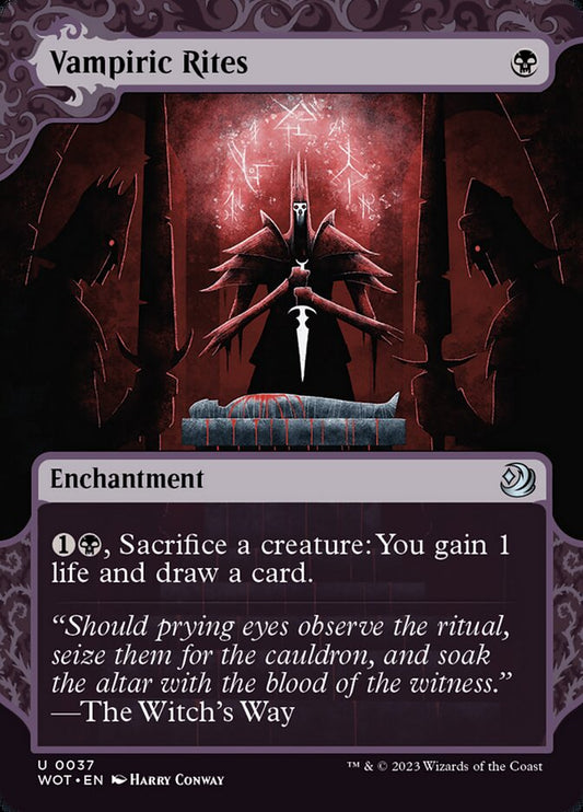 Vampiric Rites (Enchanting Tales Foil) Magic The Gathering