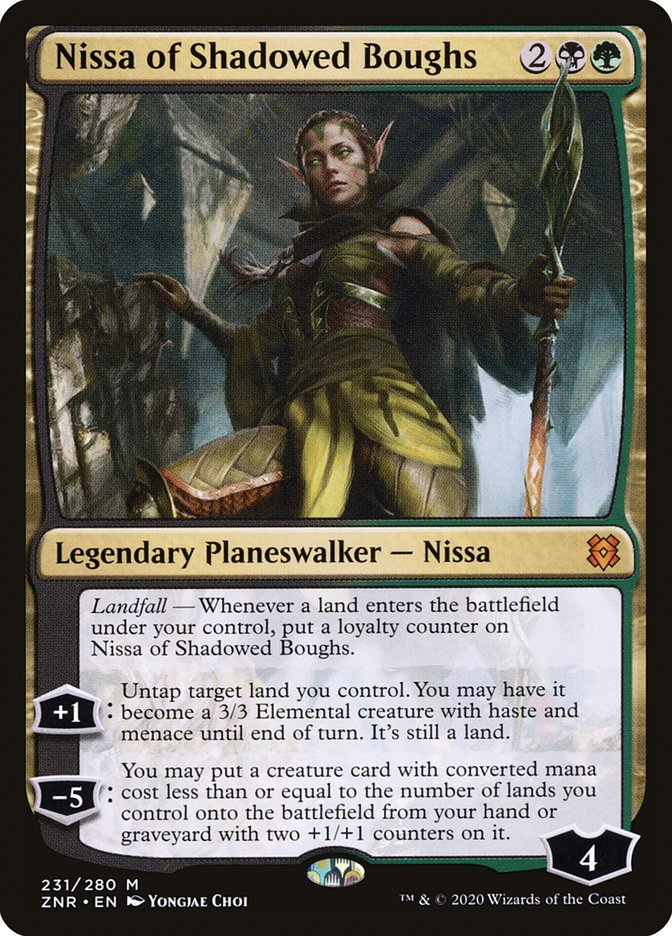 Nissa of Shadowed Boughs Magic The Gathering